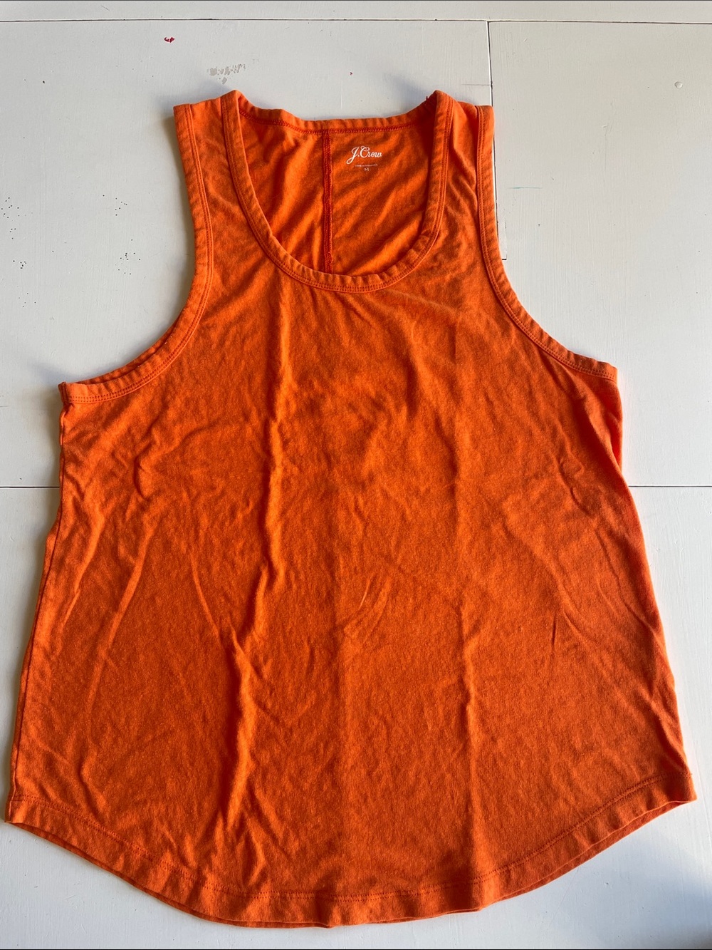 J. Crew Bright Orange Scoop Tank
